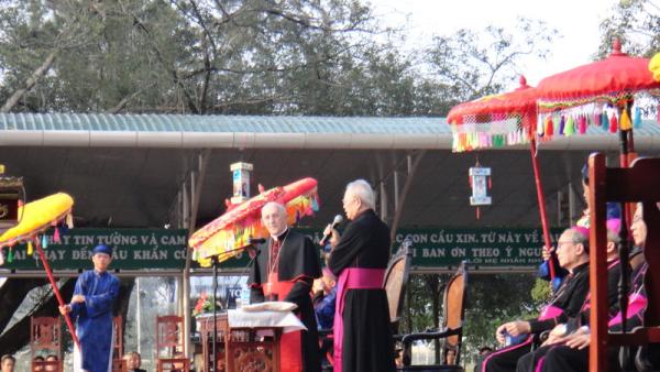 Nghe Bài Phát Biểu Của ĐHY Filoni Tại Trung Tâm Thánh Mẫu La Vang