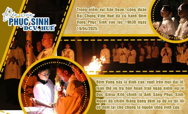 ĐCV Huế: Thánh Lễ Vọng Phục Sinh 2025