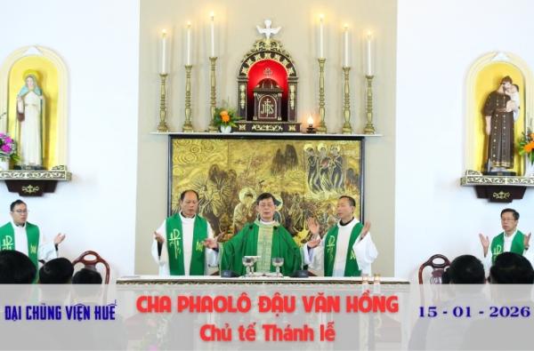 ĐCV Huế: Cha Phaolô Đậu Văn Hồng Dâng Thánh Lễ Tạ Ơn