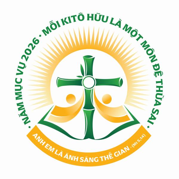 Logo năm Mục vụ 2026: Mỗi Kitô hữu là một môn đệ thừa sai: “Anh em là ánh sáng thế gian" (Mt 5,14)